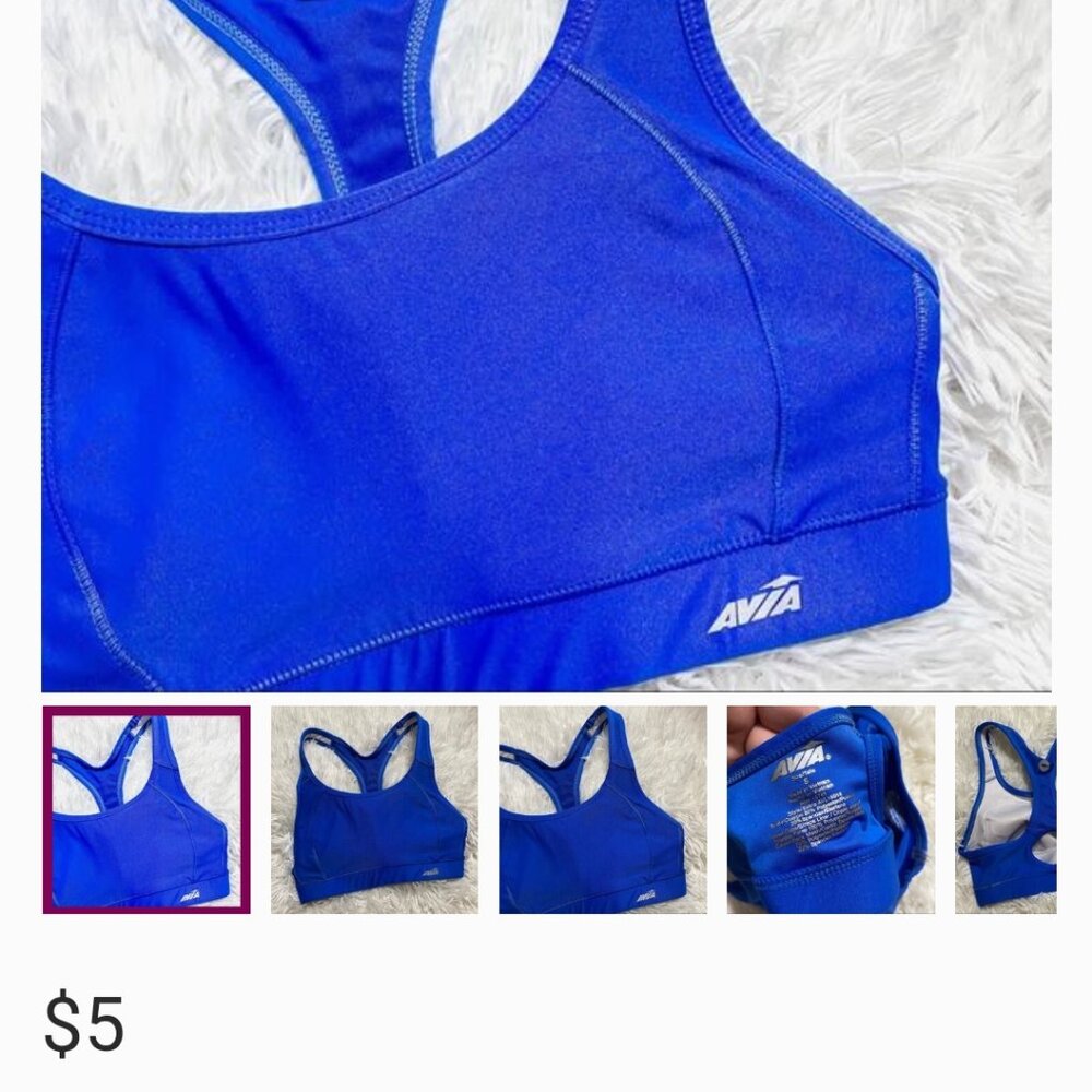 AVIA • Blue Sports Bra | Low Impact